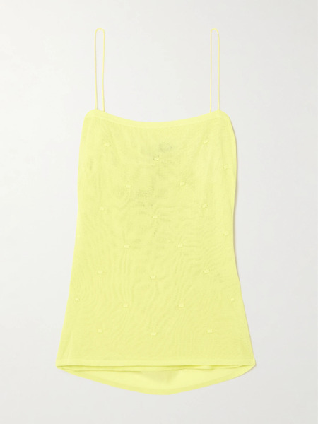  Jacquemus   Plumetis Knitted Camisole   Yellow 
