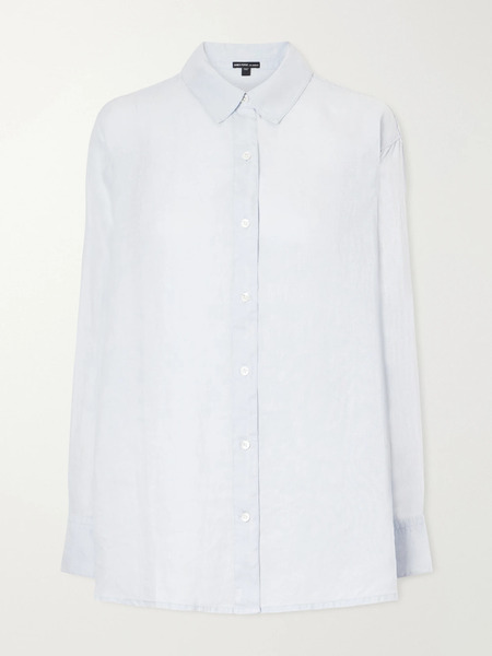  James Perse   Linen Canvas Shirt   Blue 