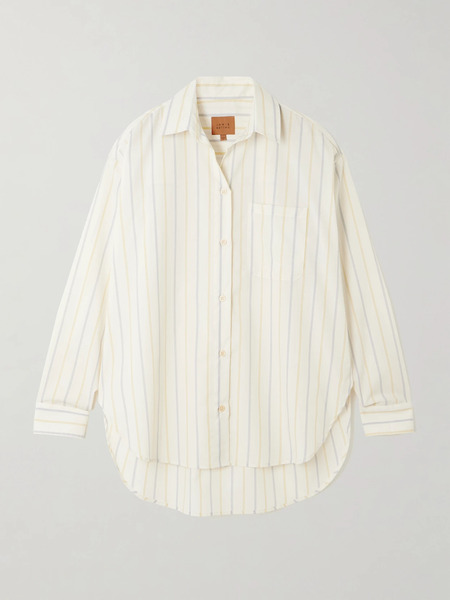  Jamie Haller   The Essential Striped Cotton Poplin Shirt   Ivory 