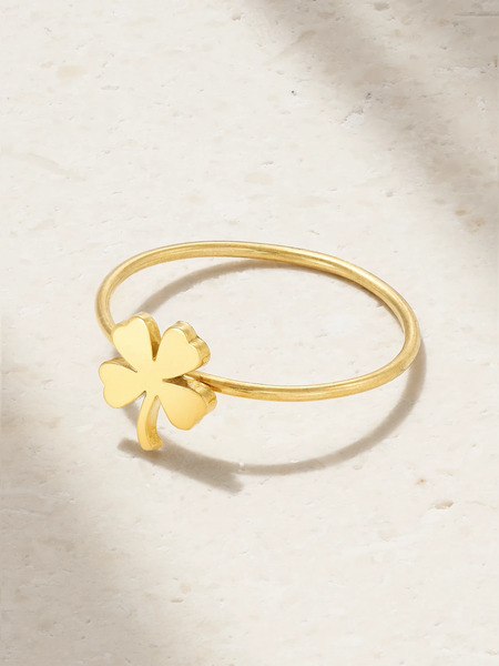  Jennifer Meyer   Mini Clover 18 Karat Gold Ring   3 
