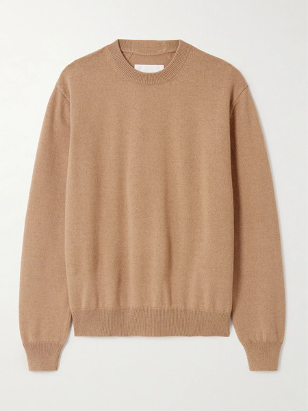  Jil Sander   Cashmere And Cotton Blend Sweater   Brown 
