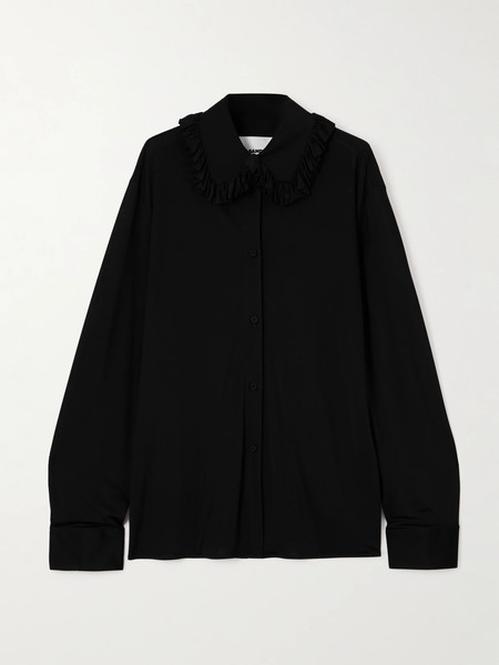  Jil Sander   Crepe Blouse   Black 