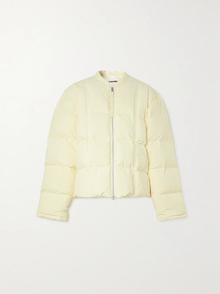  Jil Sander   Cropped Quilted Shell Down Jacket   Beige 