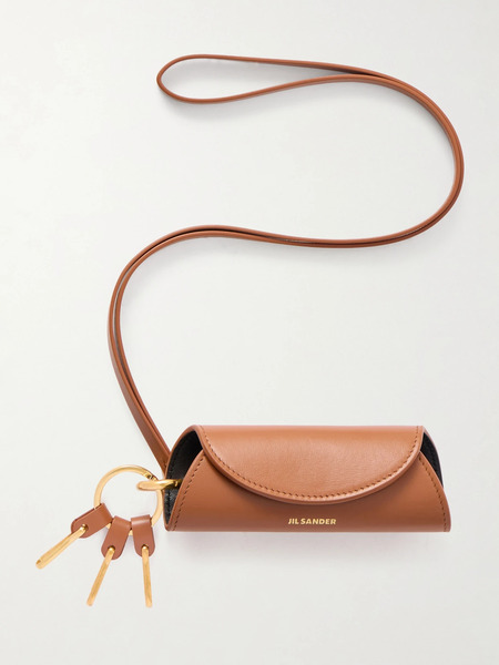  Jil Sander   Leather Keychain   Tan 