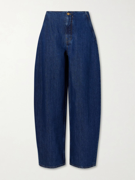  Jil Sander   Low Rise Wide Leg Jeans   Mid Denim 