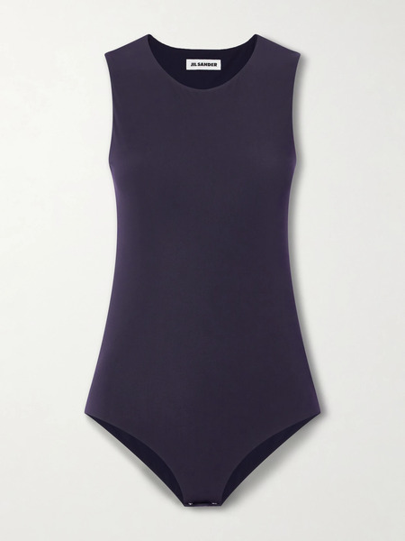  Jil Sander   Stretch Jersey Bodysuit   Navy 