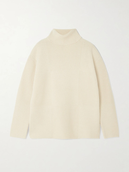  Joseph   Merino Wool Turtleneck Sweater   Beige 