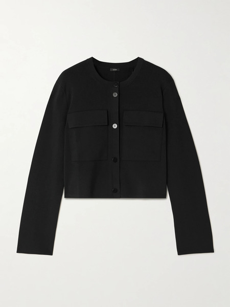  Joseph   Stretch Knit Jacket   Black 