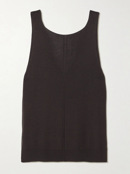  Joseph   Tell Knitted Silk Tank   Brown 