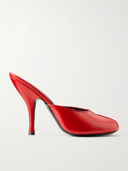  Jude   Date Leather Mules   Red 