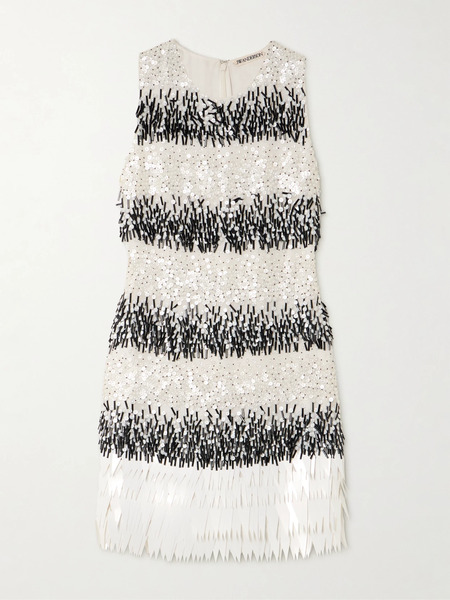  Jw Anderson   Embellished Chiffon Mini Dress   Multi 
