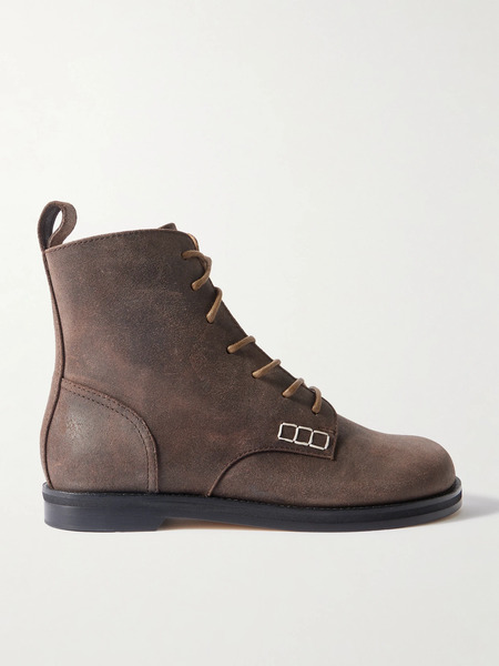  Jw Anderson   Loafer Suede Ankle Boots   Brown 