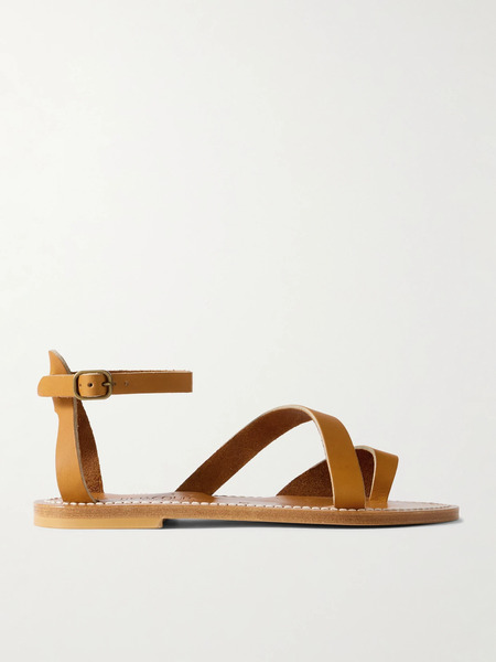  K Jacques St Tropez   Anaelle Leather Sandals   Tan 