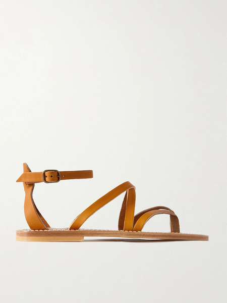  K Jacques St Tropez   Epicure Leather Sandals   Tan 