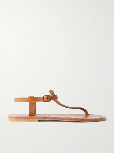  K Jacques St Tropez   Picon Leather Sandals   Tan 