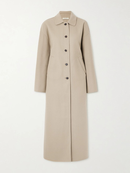  Kallmeyer   Constance Herringbone Wool Blend Coat   Taupe 