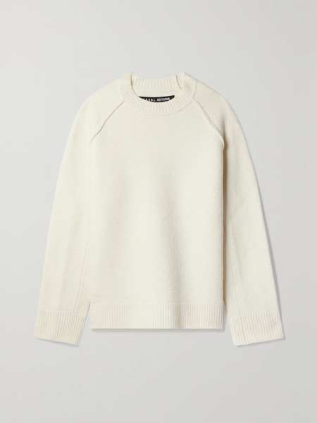  Kassl Editions   Oversized Wool Sweater   White 
