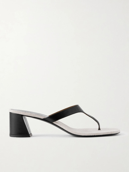  Khaite   Archer Leather Mules   Multi 