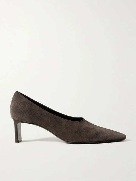  Khaite   Cecilia Suede Pumps   Brown 