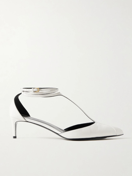  Khaite   Mia Leather Pumps   White 