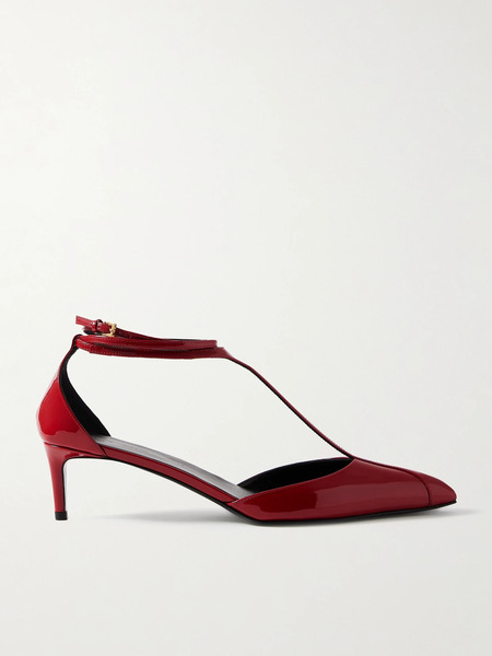  Khaite   Mia Patent Leather Pumps   Red 