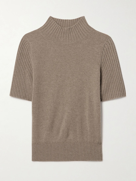  Khaite   Talvi Cashmere Turtleneck Sweater   Camel 