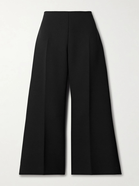  Khaite   Walter Crepe Flared Pants   Black 