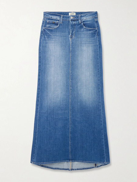  L'agence   Kailani Denim Maxi Skirt   Mid Denim 