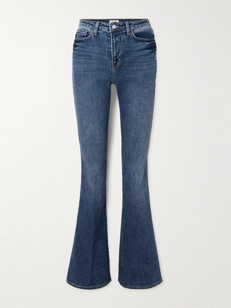  L'agence   Marty High Rise Flared Jeans   Mid Denim 
