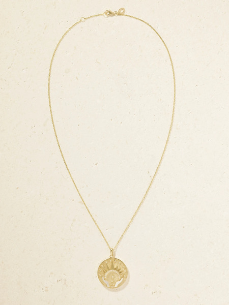  L'atelier Nawbar   Let There Be Light 18 Karat Gold, Diamond And Mother Of Pearl Necklace   One Size 