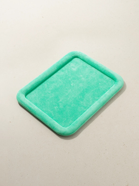  Lauren Rubinski   Faux Suede Jewelry Tray   Turquoise 