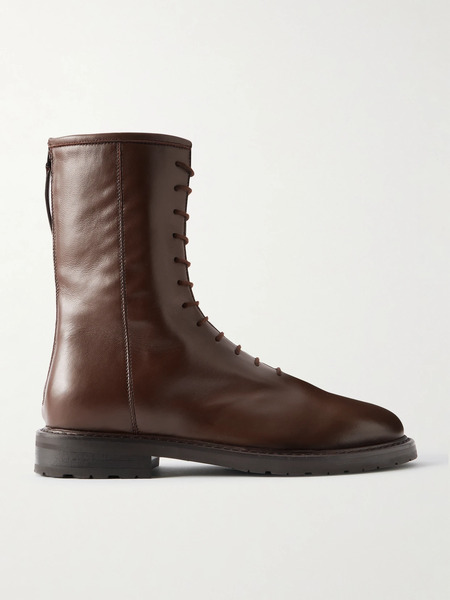  Legres   08 Leather Ankle Boots   Dark Brown 