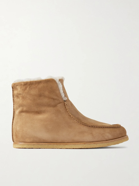  Legres   52 Shearling Ankle Boots   Beige 