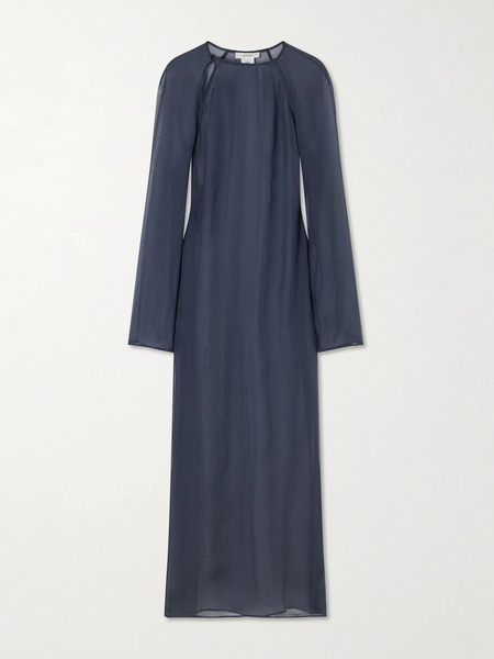  Lemaire   Crepe Maxi Dress   Gray 