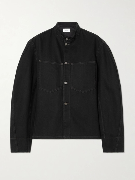  Lemaire   Curved Cotton Twill Jacket   Black 