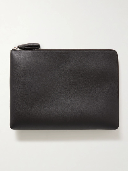  Lemaire   Textured Leather Pouch   Brown 