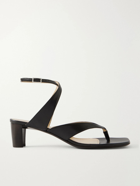  Lemaire   Tong Leather Sandals   Black 