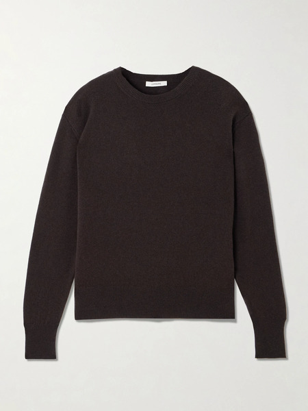  Lemaire   Wool And Cashmere Blend Sweater   Dark Brown 