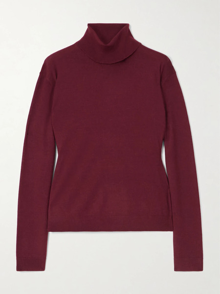  Leset   James Wool Turtleneck Sweater   Burgundy 