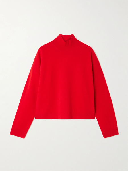  Leset   Jesse Wool Mock Neck Sweater   Red 
