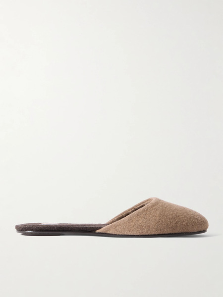  Leset   Romy Fleece Mules   Camel 