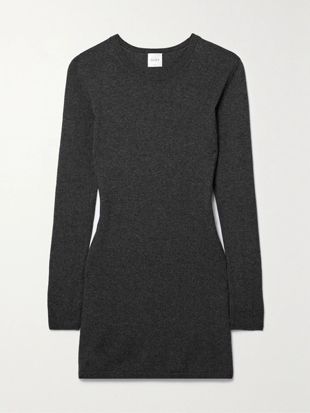  Leset   Zoe Knitted Mini Dress   Charcoal 