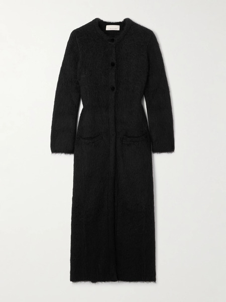  Liberowe   Bianca Brushed Alpaca Blend Cardigan   Black 