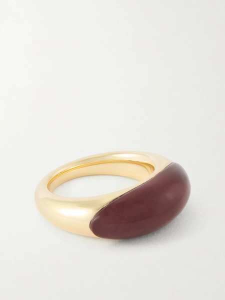  Lié Studio   Beatrice Gold Plated Silver And Jasper Ring   48 