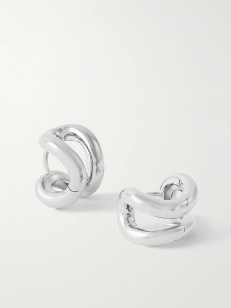  Lié Studio   The Asta Silver Hoop Earrings   One Size 