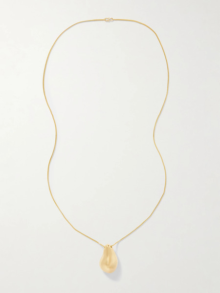  Lié Studio   The Betty Convertible Gold Plated And Leather Necklace   One Size 