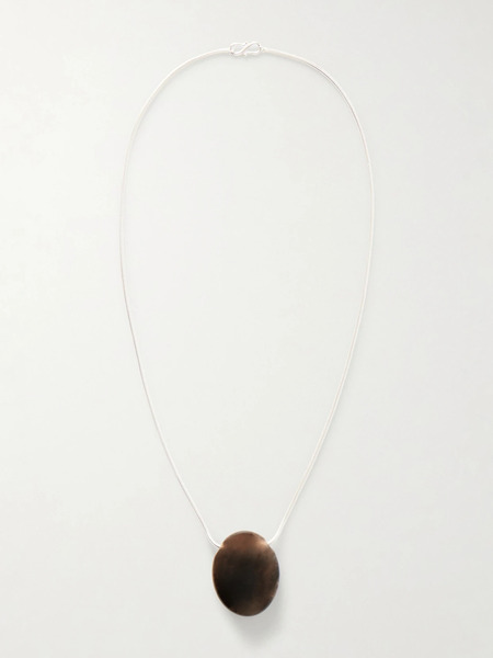  Lié Studio   The Julia Silver And Quartz Necklace   One Size 
