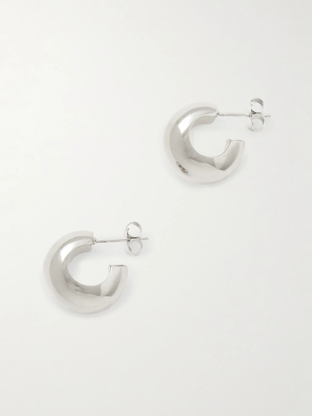  Lié Studio   The Simone Silver Hoop Earrings   One Size 