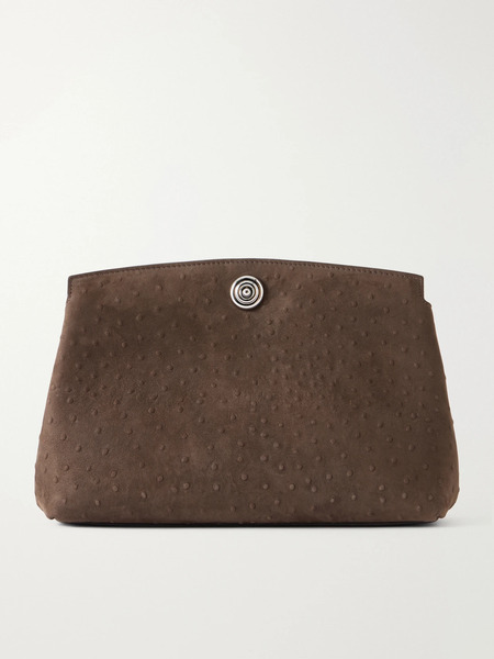  Liffner   Pushlock Leather Pouch   Dark Brown 