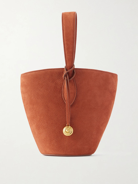  Liffner   Single Handle Leather Tote   Brick 
